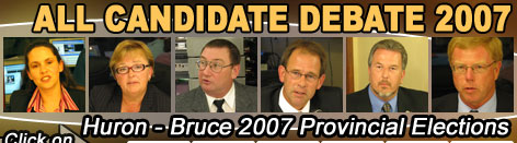 Huron-Bruce 2007 Provincial Election Coverage